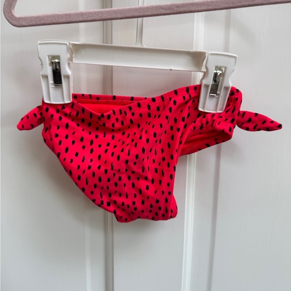 NWOT Okie Dokie 2T Girls Chic Red Bikini Bottom with Black Dots - Picture 3 of 4